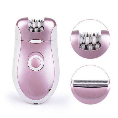 Eco-Friendly Rechargeable Electric Shaver for Women - Pink & White