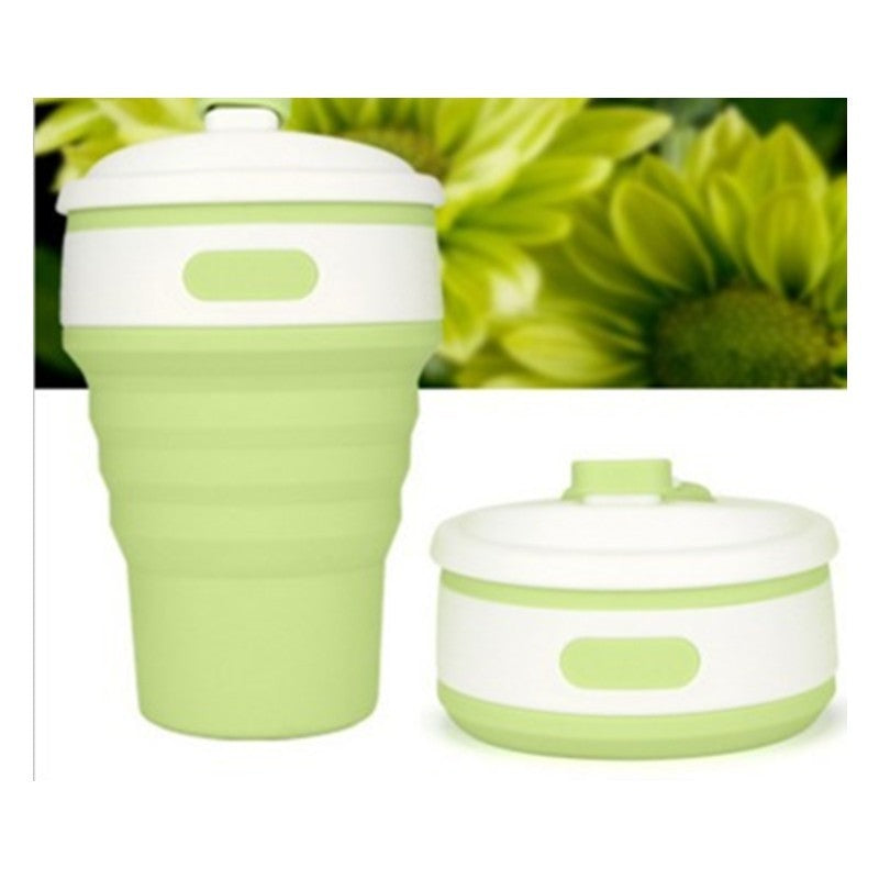 Collapsible Travel Cup - Eco-Friendly Reusable Silicone Cup for On-the-Go
