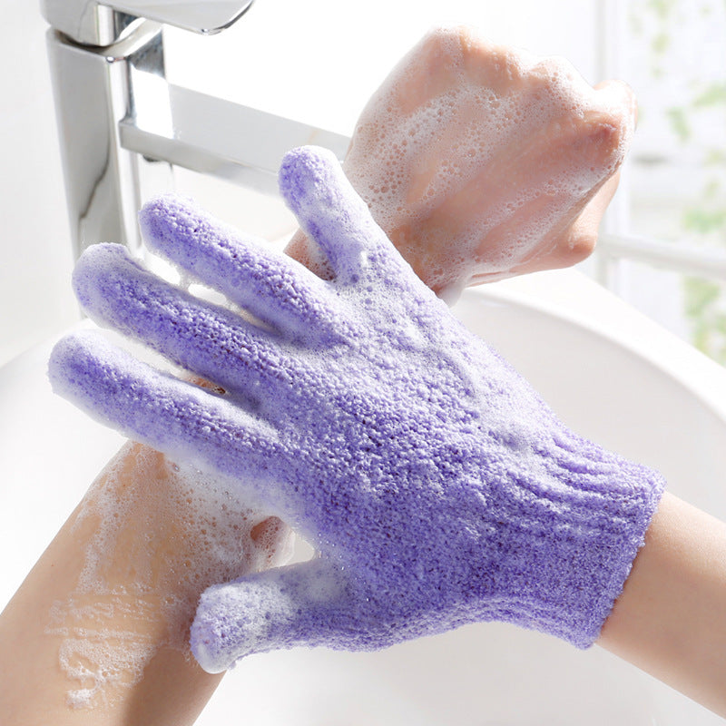 Eco-Friendly Candy Color Mud Exfoliating Bath Gloves