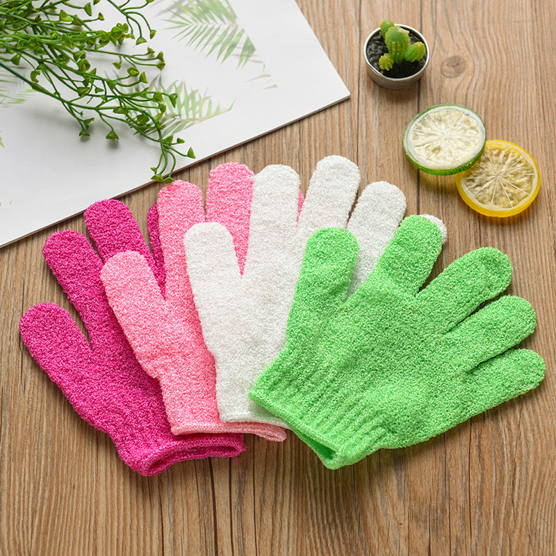 Eco-Friendly Candy Color Mud Exfoliating Bath Gloves