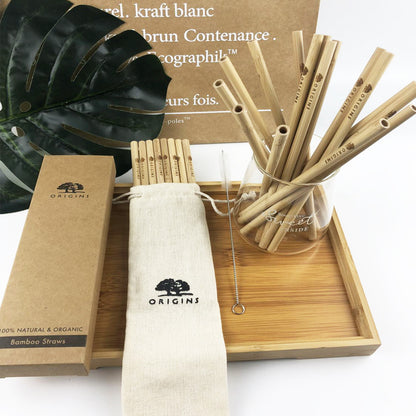 Eco-Friendly Bamboo Reusable Straws - Sustainable, Plastic-Free Drinking Solution