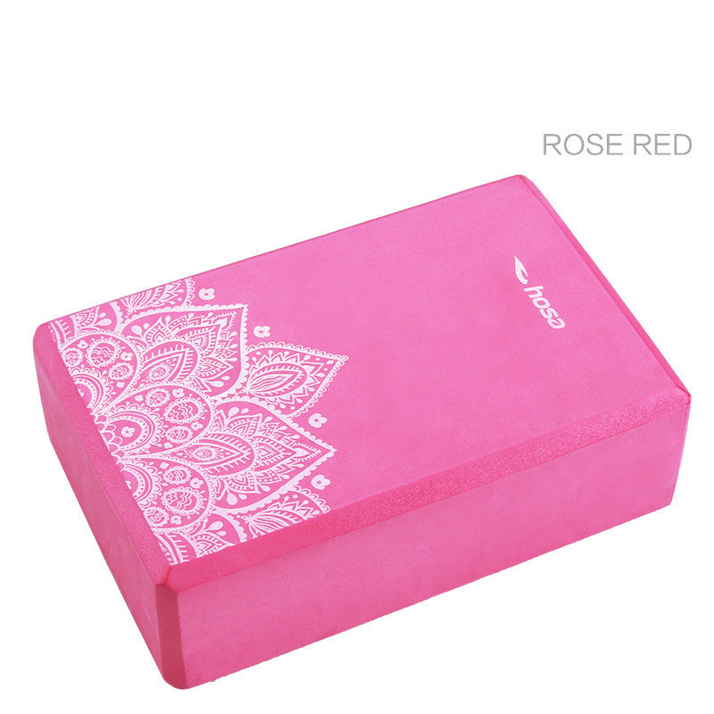 Eco-Friendly Green Yoga Block with Decorative Pattern