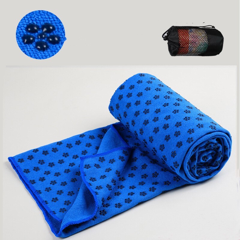 Eco-Friendly Microfiber Yoga Towel with Floral Design