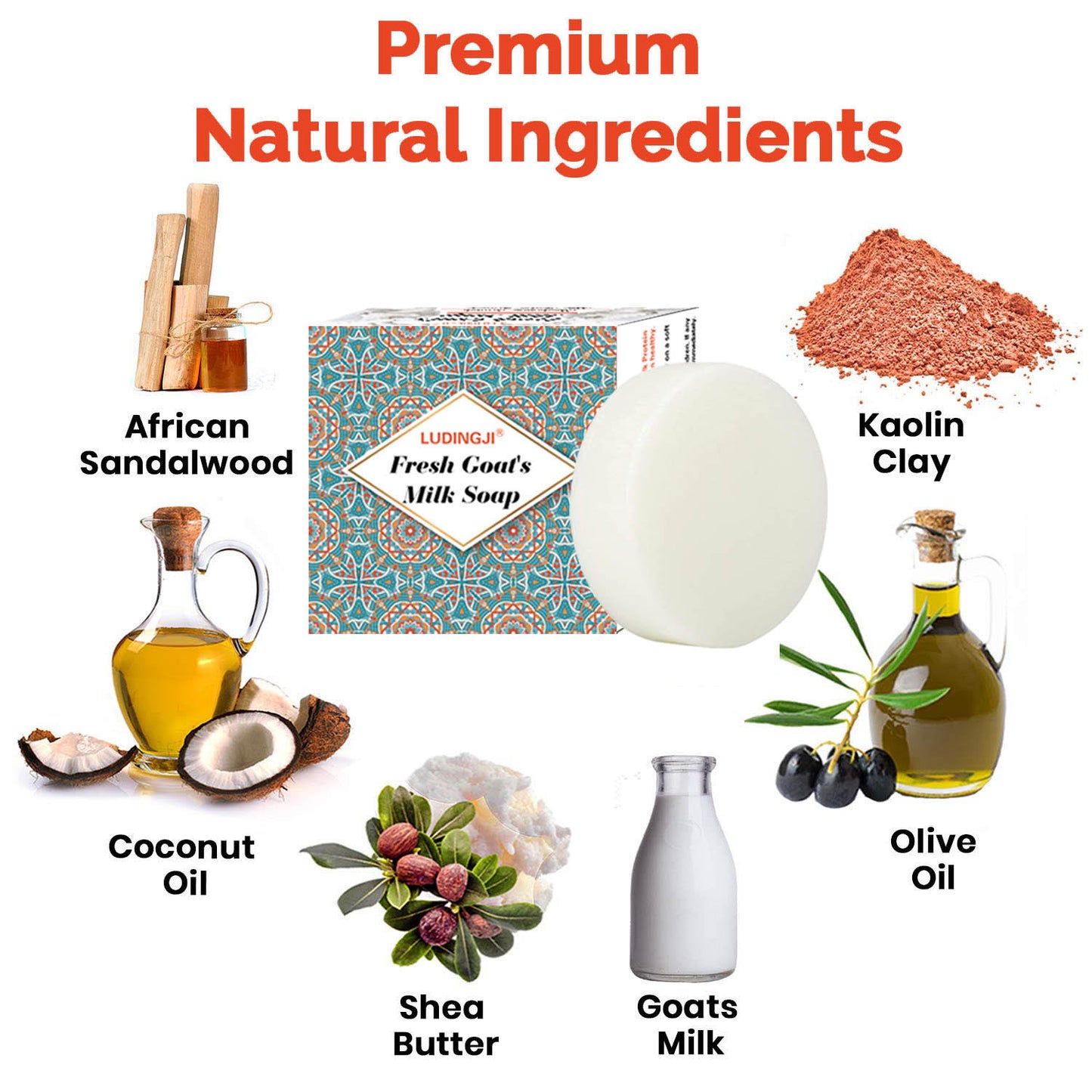 Natural Round Goat's Milk Soap Bar - Biodegradable & Plastic-Free