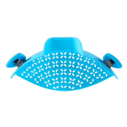 Eco-Friendly Clip-On Pot Strainer - Green Silicone Kitchen Tool