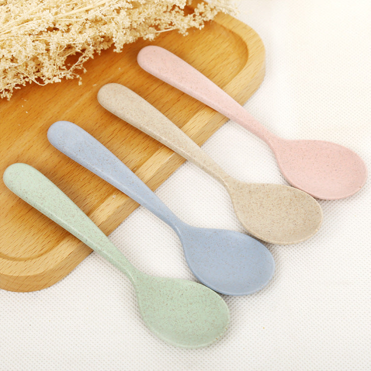 Eco-Friendly Biodegradable Rice Bowl and Spoon Set