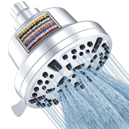 Water-Saving Showerhead with Filter Cartridge for Cleaner Water