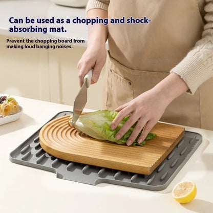 Silicone Slope Drain Pad (Countertop Drying Mat)