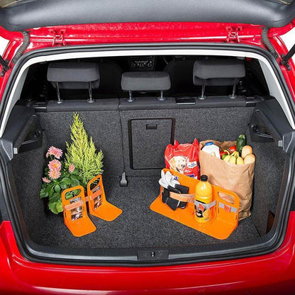 Eco-Friendly Orange Trunk Organizer for Sustainable Car Storage