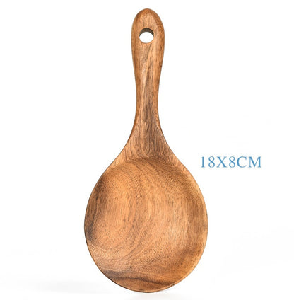 Eco-Friendly Wooden Kitchen Utensils Set - Sustainable & Durable