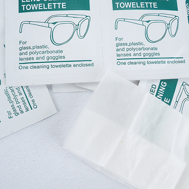 Biodegradable Lens Cleaning Towelettes - Eco-Friendly, Plastic-Free Wipes