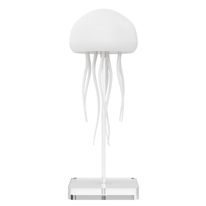 Jellyfish Mood Lamp (3.35 × 6.54 in) – LED Night Light with Voice & Touch Control, Rechargeable RGB Table Lamp