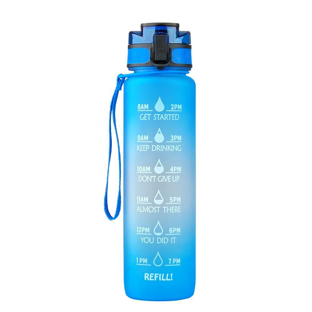 Hydration Time-Marker Water Bottle - Eco-Friendly & BPA-Free