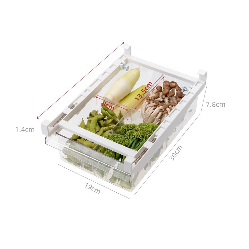 Adjustable Kitchen Refrigerator Storage Rack Organizer