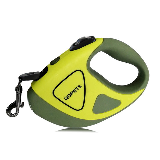 Retractable Dog Leash with Built-in Flashlight for Safe Night Walks