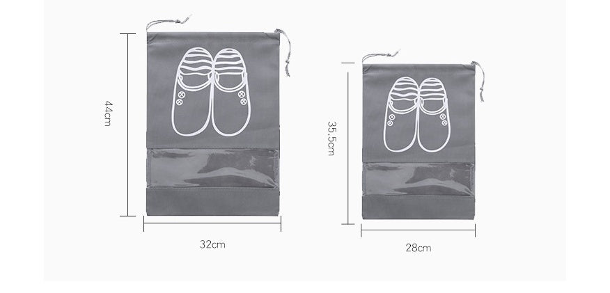 Non-Woven Shoe Dust Bag – Drawstring Storage Pouch