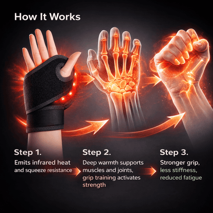 PowerHand Pro™ - Infrared Red Light Therapy Wrap