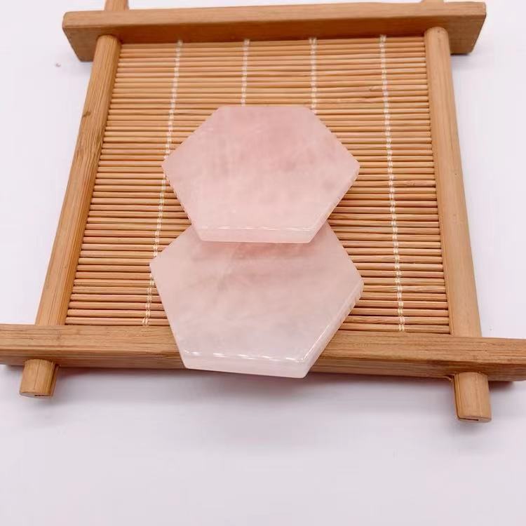 Eco-Friendly Hexagonal Natural Stone Coaster Set