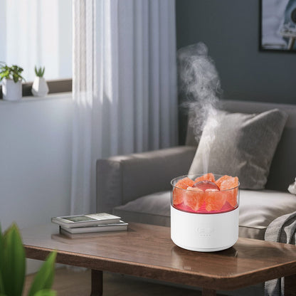 Crystal Salt Aroma Diffuser Humidifier with Ambient Light