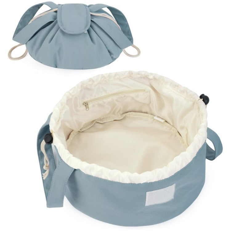 Large Drawstring Makeup Bag – Portable Cosmetic Organizer