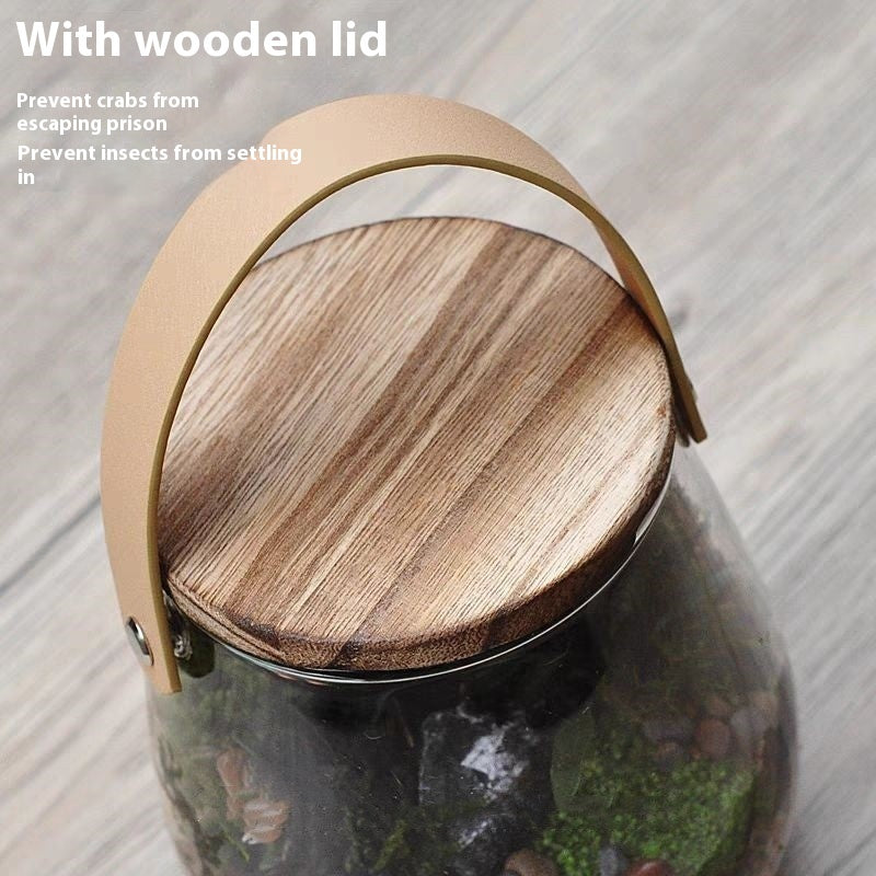 Eco-Friendly Leather Portable Glass Vase