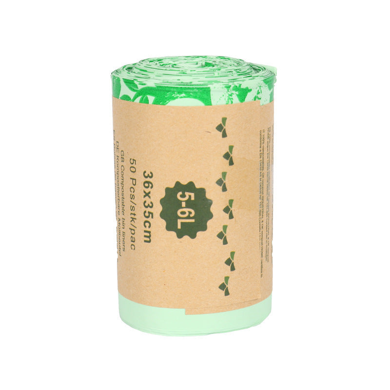 Eco-Friendly Biodegradable Trash Bags - Light Green, Plastic-Free Packaging