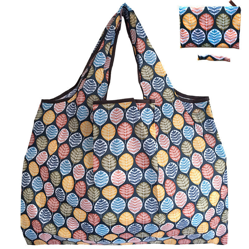 Eco-Friendly Reusable Shopping Bag - Durable Floral Tote for Groceries