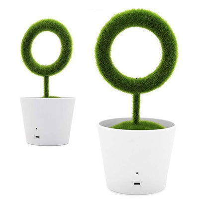 Eco-Friendly Artificial Topiary Plant in White Pot