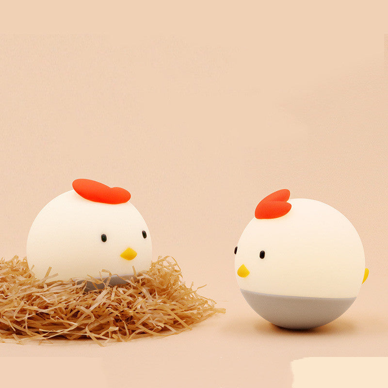 Chick-Shaped LED Night Light - Portable, Rechargeable, Eco-Friendly