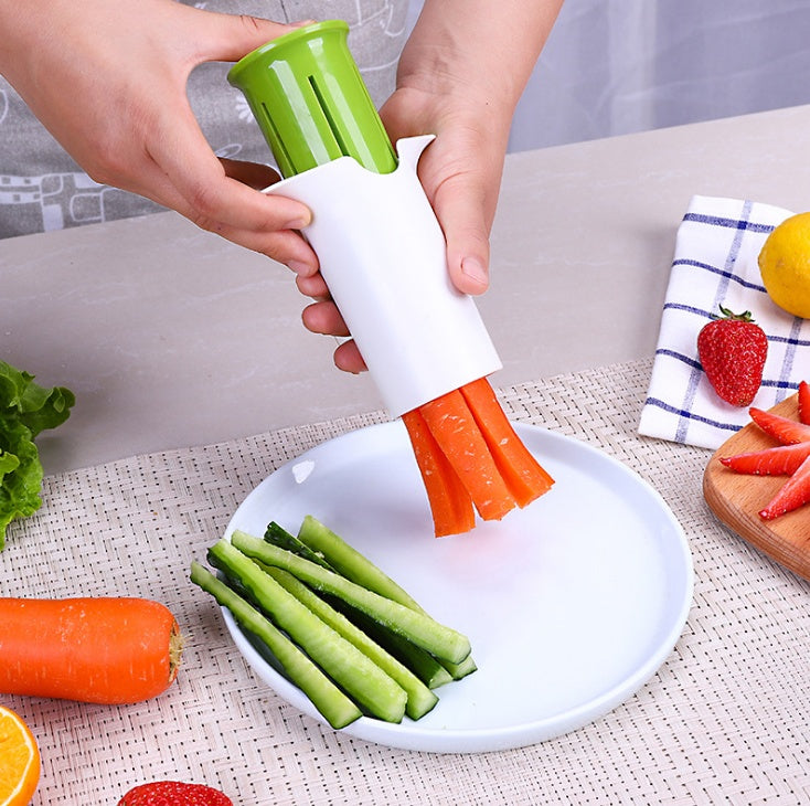 Eco-Friendly Vegetable Slicer in Green and White