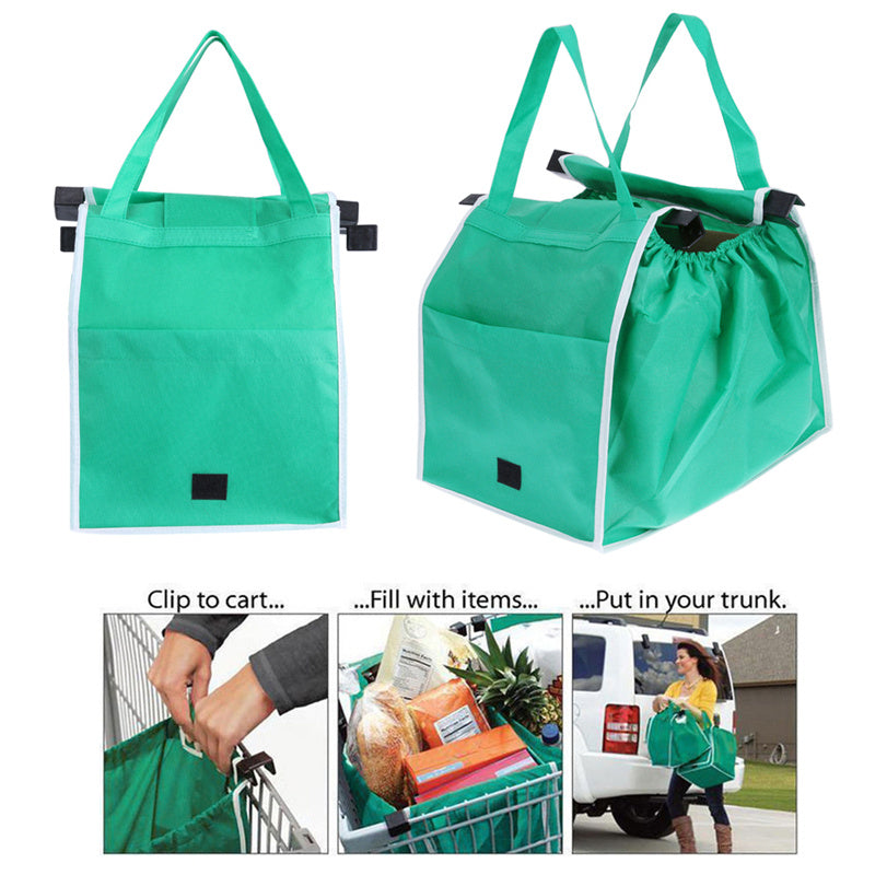 Eco-Friendly Reusable Green Shopping Bag for Groceries