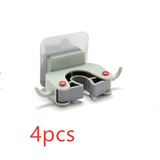 Eco-Friendly Wall-Mounted Mop and Broom Holder