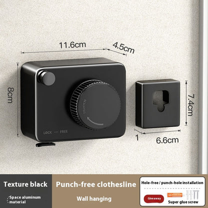 Retractable Wall-Mounted Clothesline - Eco-Friendly Drying Solution