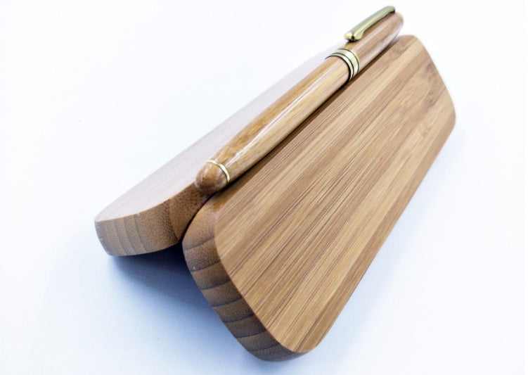 Eco-Friendly Bamboo Pen with Case