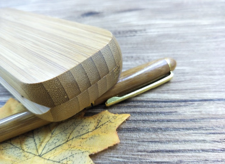Eco-Friendly Bamboo Pen with Case