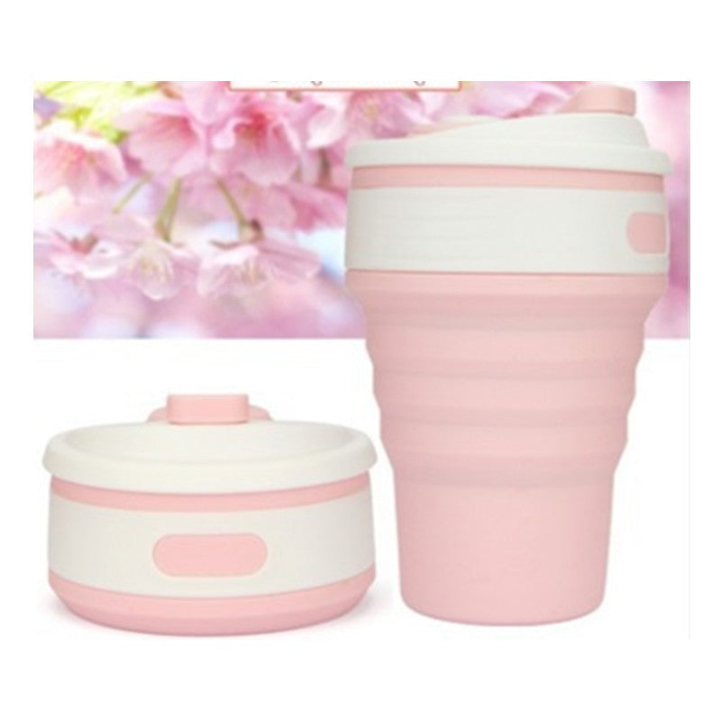 Collapsible Travel Cup - Eco-Friendly Reusable Silicone Cup for On-the-Go