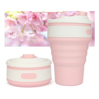 Collapsible Travel Cup - Eco-Friendly Reusable Silicone Cup for On-the-Go