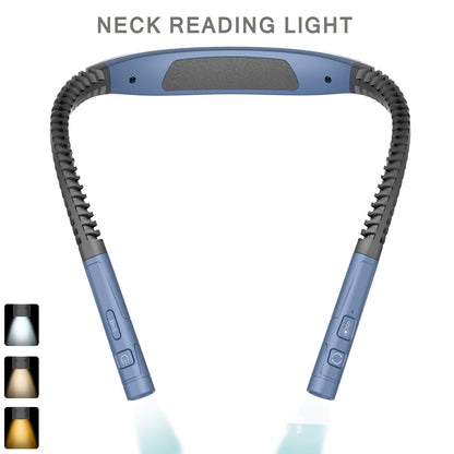 Hands-Free Rechargeable Neck Reading Light - Flexible LED Wearable