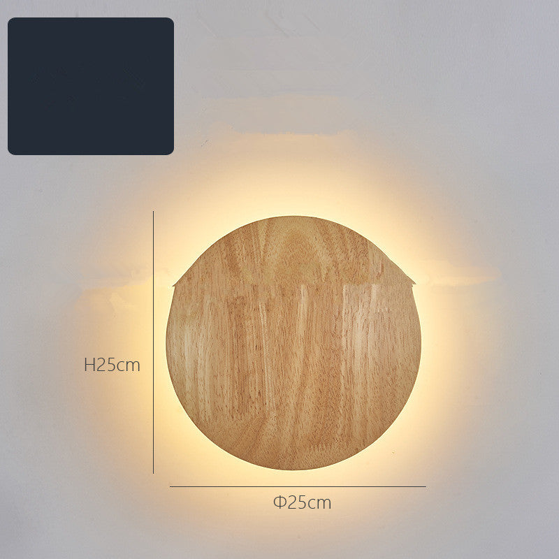 Eco-Friendly Wall-Mounted LED Log Art Lamp