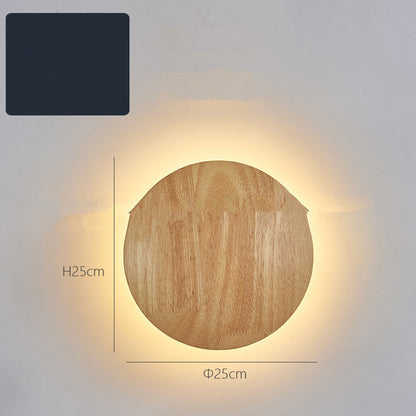 Eco-Friendly Wall-Mounted LED Log Art Lamp