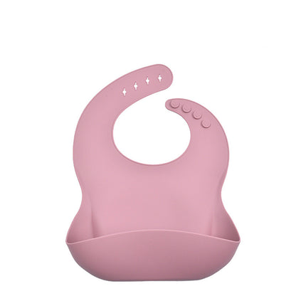 Eco-Friendly Silicone Baby Bibs with Catch Pocket