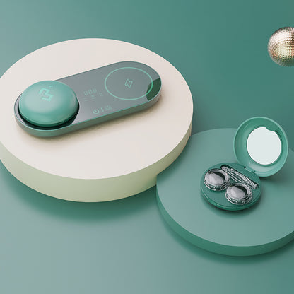 Ultrasonic Contact Lens Cleaner & Wireless Charging Case