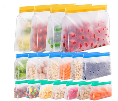 Eco-Friendly Reusable Silicone Food Storage Bags - Sustainable Kitchen Solution