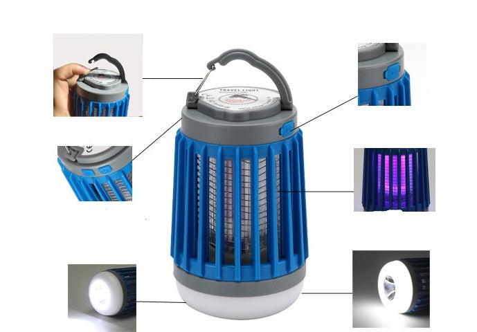 Solar & USB-Powered Mosquito Killer Lamp - Eco-Friendly Pest Control