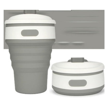 Collapsible Travel Cup - Eco-Friendly Reusable Silicone Cup for On-the-Go