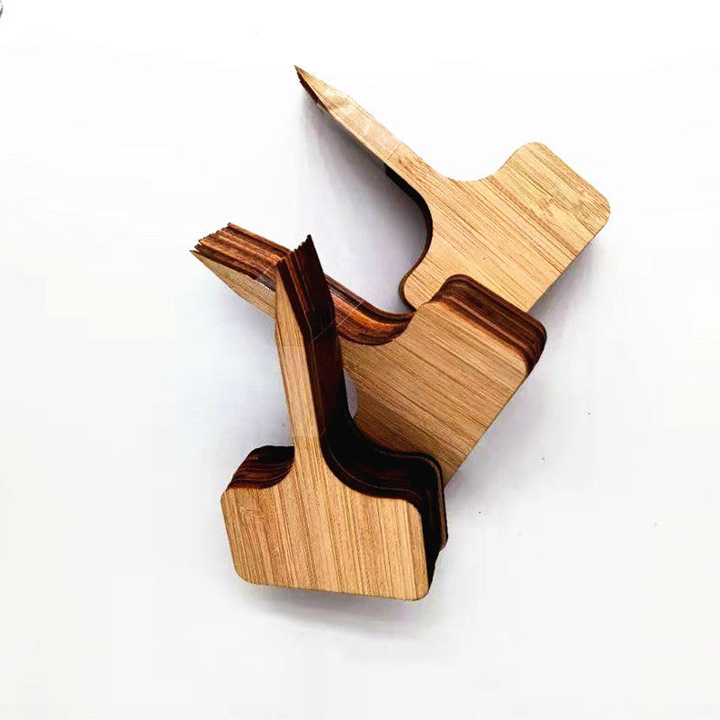 Eco-Friendly Geometric Wooden Hooks for Home Organization