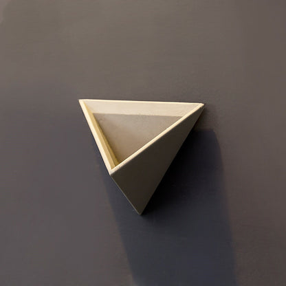 Eco-Friendly Triangular Wall Planter for Indoor Greenery