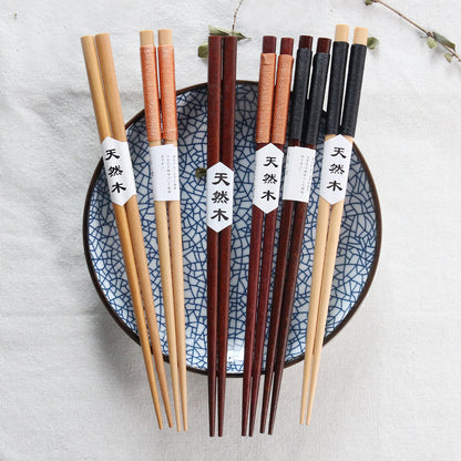 Eco-Friendly Reusable Wooden Chopsticks - Sustainable Dining Utensils