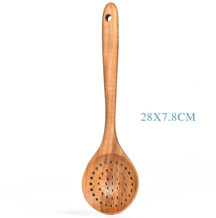 Eco-Friendly Wooden Kitchen Utensils Set - Sustainable & Durable