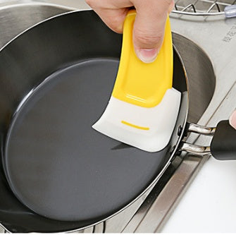 Eco-Friendly Kitchen Scraper Tool - Durable Silicone Cleaning Aid